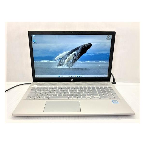 中古ノートパソコン HP Pavilion15-cu0003TU 4EL42PA#AB Corei5-8250U/8GB-MEM/128GB-SSD/1TB-HDD/DVDマルチ/15.6インチ/Windows11/WPS-Office/難あり※BTエラー