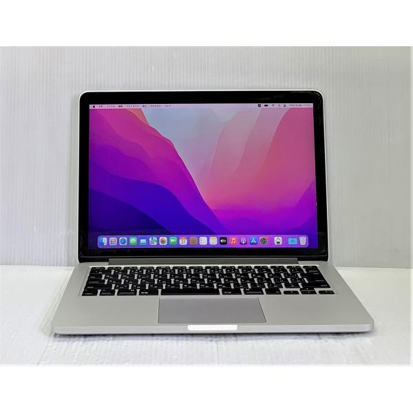 中古 Apple MacBook Pro 13inch Early 2015 Corei5-2.7GHz/8GB-MEM/128GB-SSD/13.3inch/MacOS12.7.6/バッテリ消耗/難あり品/電源アダプタ・ケーブル欠品