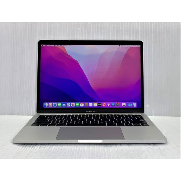 中古 Apple MacBook Pro 13inch 2016 Two Thunderbolt3 ports シルバー Corei5/8GB/512GB/MacOS12.7.6/英語KB/バッテリ消耗/難あり品/電源アダプタ ケーブル欠品