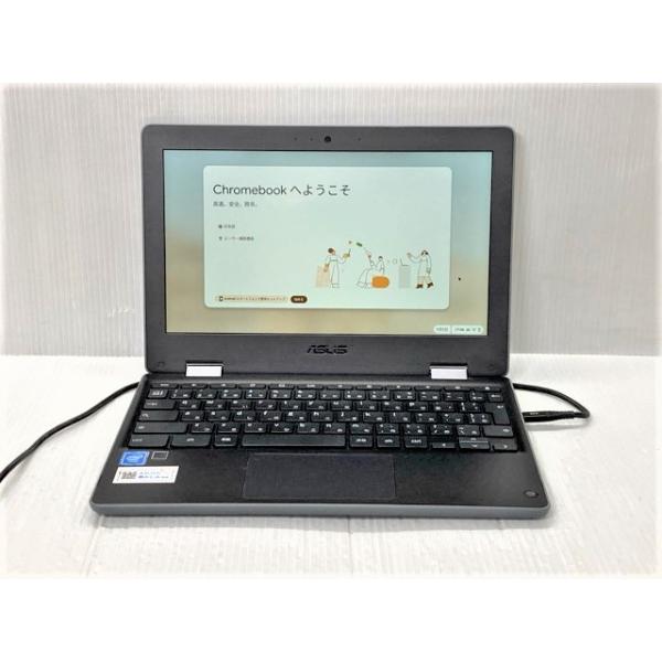 中古ノートパソコン ASUS Chromebook Flip C214MA C214MA-BU0029 CeleronN4000/4GB-MEM/32GB-SSD/11.6インチ/ChromeOS/難あり※ジャンク品、返品不可