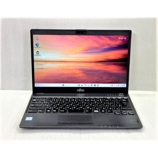中古 ノートパソコン 富士通 LIFEBOOK UH75/B3 FMVU75B3B Corei5-8250U/4GB-MEM/128GB-SSD/13.3インチ/Windows11/WPS-Office/右ヒンジカバー欠損