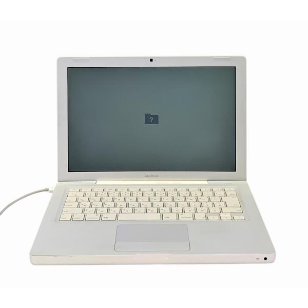中古 Apple MacBook 13inch Early 2008 ホワイト Core2Duo-2.1GHz/2GB-MEM/320GB-HDD/13.3インチ/OS無し/バッテリ欠品/電源アダプタ欠品/ジャンク品/返品不可
