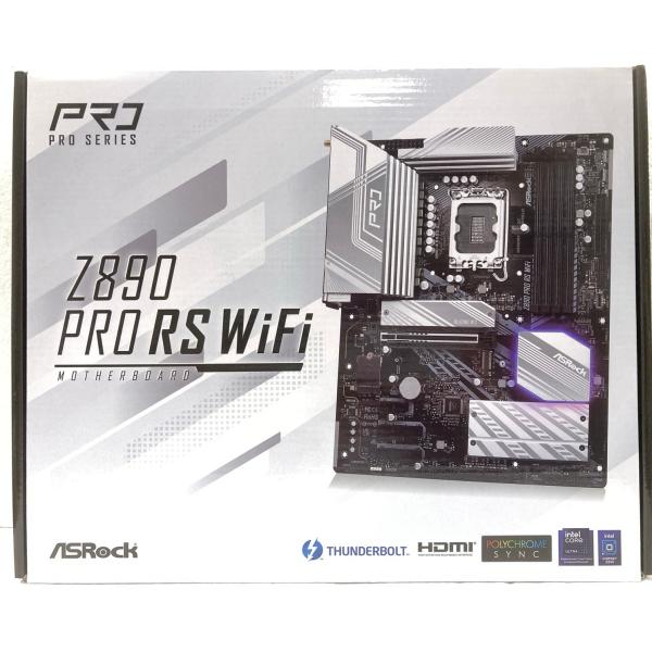 中古 マザーボード ASRock Z890 Pro RS WiFi For SI  Intel Core Ultra プロセッサー対応 (Series 2) (LGA1851RL-ILM) ※CPUソケットピンに傾きあり