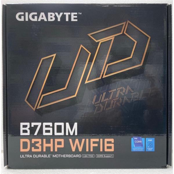 中古 マザーボード GIGABYTE B760M D3HP WIFI6 Micro-ATX/Intel Socket LGA 1700：第 14 / 13 / 12 世代プロセッサー対応