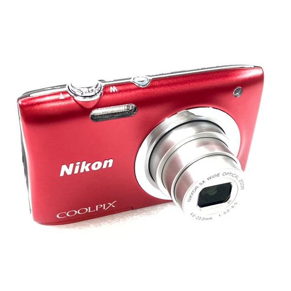 COOLPIX A 中古 コンパクトデジタルカメラ Nikon A100 レッド 2005万