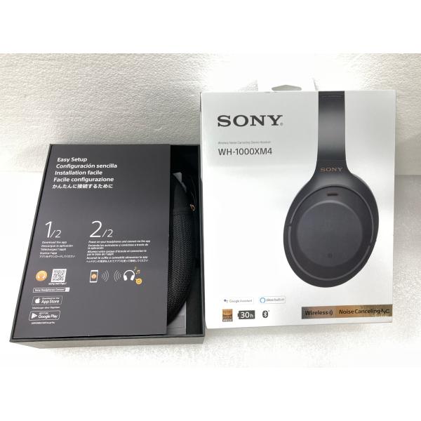 (良品中古) SONY WH-1000XM4 ワイヤレスNCヘッドホン ブラック akiba-yushop_0980-4560