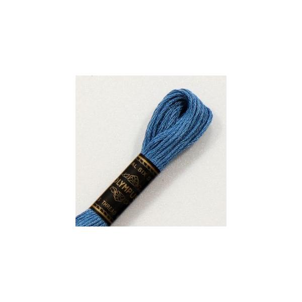 【メール便選択可】オリムパス 刺しゅう糸 刺繍糸 25番 6かせ 8mｘ6本 6束 カラー 354 青 水色系