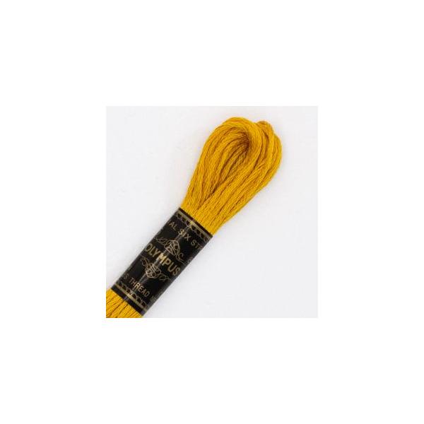 【メール便選択可】オリムパス 刺しゅう糸 刺繍糸 25番 6かせ 8mｘ6本 6束 カラー 512 黄色 橙色系