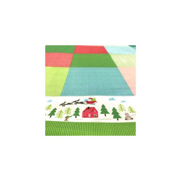 moda USA534 THE NORTH POLE CHRISTMAS PATCHWORK 100cm×110cm幅 輸入生地 USAコットン メーカー直送 代引不可 北海道沖縄離島不可