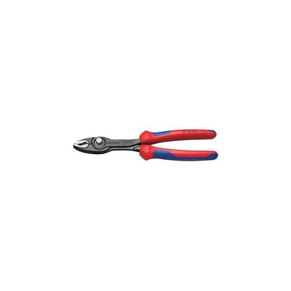 ■KNIPEX スリップジョイントプライヤー ツイングリップ コンフォートハンドル 200mm【3371070:0】[店頭受取不可]