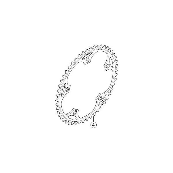 �V�}�m SHIMANO DURA-ACE TRACK �`�F�[�������O 50T (1/2�f×1/8�f) NJS Y16S50001 FC-7710