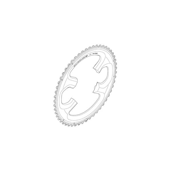 V}m SHIMANO Y1N298110 FC-9000 11S `F[O 52T-MB 52-36T p