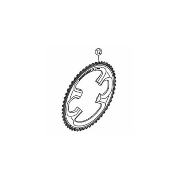 V}m SHIMANO Y1N298140 FC-9000 11S `F[O 55T-ME 55-42T p