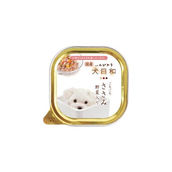 わんわん　犬日和トレイ　ささみ　野菜入り　１００ｇ