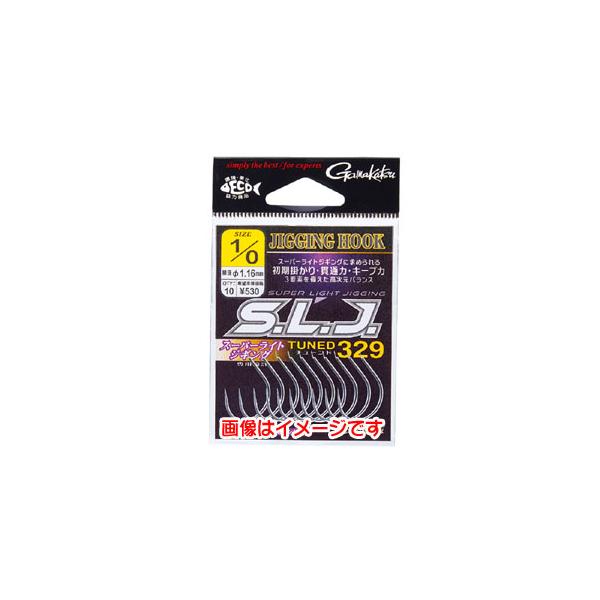 【取寄品 出荷：約5−9日 土日祝除く】【メール便6個まで対象商品】S.L.J.のパイオニア中村豪監修、スーパーライトジギング専用設計！S.L.J.に求められる、初期掛かり、貫通力、キープ力を融合させた高次元バランス設計。ワーム329をベー...
