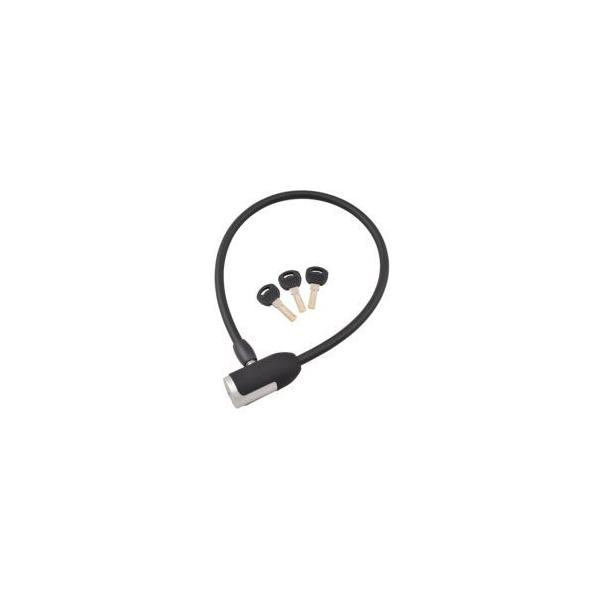 ジェイアンドシー J&C ウェーブキー式ワイヤー錠 JC-063W BK ブラック