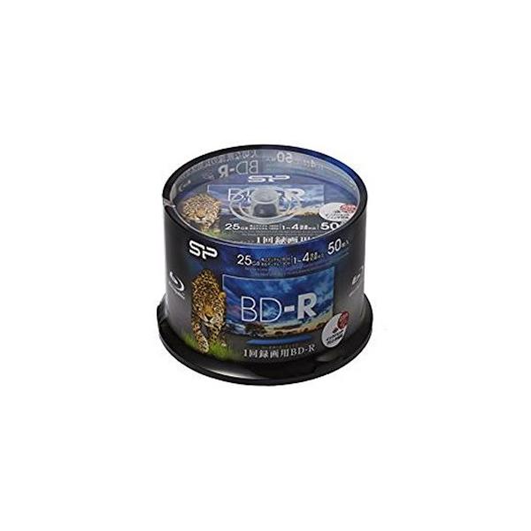 映像用BD-R 1回録画用 25GB(地上デジタル180分、BSデジタル130分)、レーベル印刷対応の50枚入りスピンドル