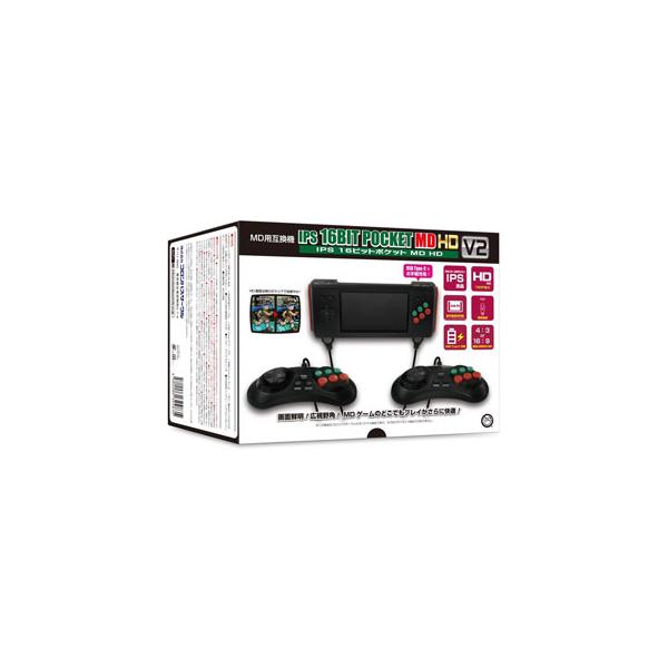 コロンバスサークル CC-I16M2-BK IPS 16ビットポケットMD HD V2 メガドライブ互換機
