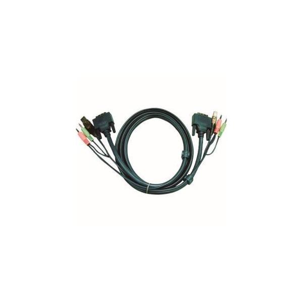 ATEN 2L-7D03U DVI KVMケーブル 3m