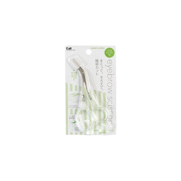 他サイト： 貝印 000KQ3030 クシ付きマユハサミDX クリア #の商品画像