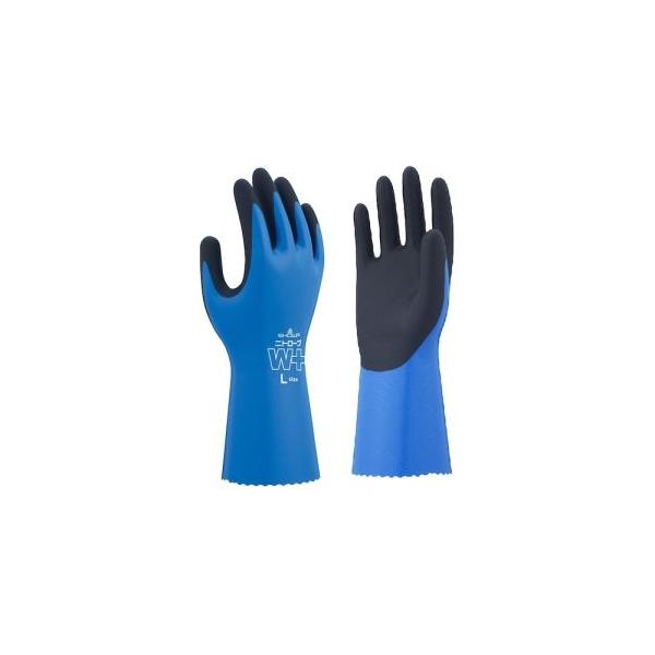 他サイト： ショーワグローブ NO378PLUS-R2PS ニトリルゴム手袋 NO378Plus ニトローブW+ 右手2本 ブルー Sサイズの商品画像