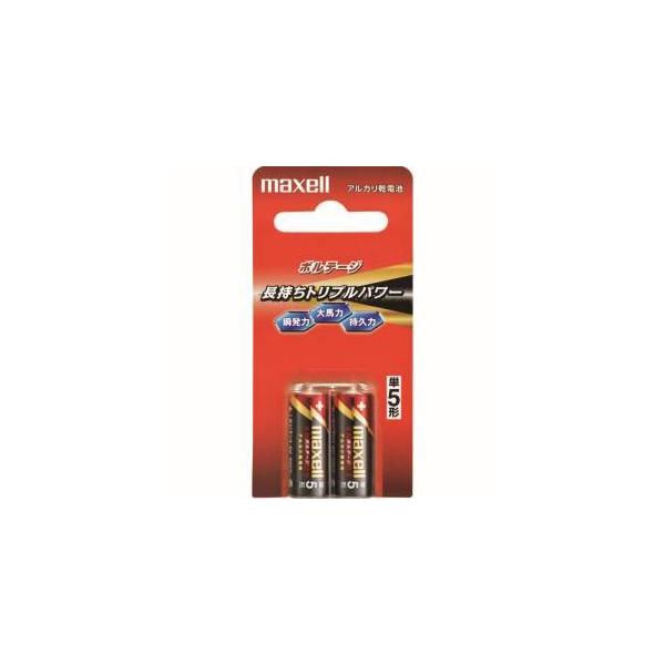 他サイト： 【メール便選択可】マクセル LR1 T 2B アルカリ乾電池「ボルテージ」 単5 2本入パックの商品画像