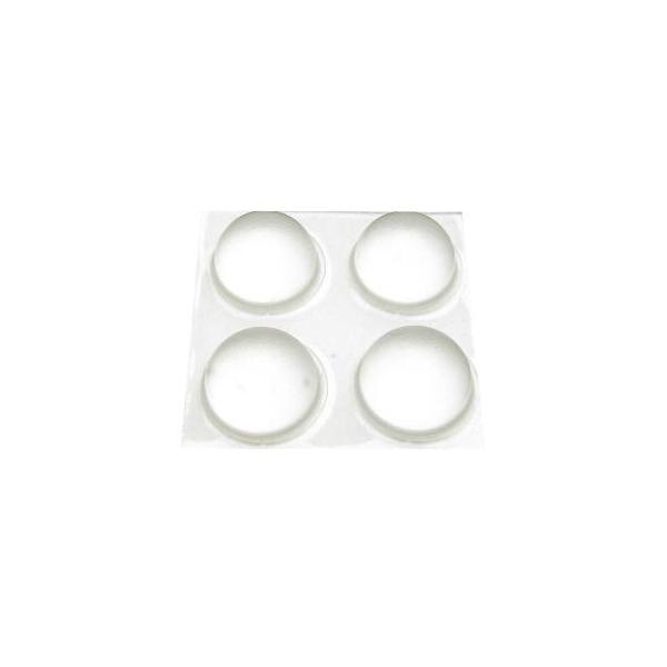 他サイト： 【メール便選択可】和気産業 粘着 ソフトクッション クリアー 4個入 16丸mm×7.9mm CN-004の商品画像