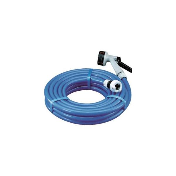 他サイト： アイリスオーヤマ 耐圧糸入りカットホース アクアガン 蛇口口金付 10m 15φの商品画像