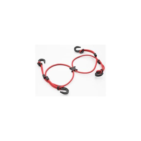 他サイト： デイトナ 73402 ツーリング ツーリングネット フック コード ストレッチコード エックスタイプ レッド DAYTONAの商品画像