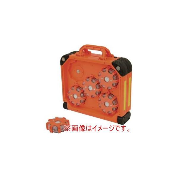 日動工業 LGF-CH-OR 電波式LED警告灯 パノラマフラッシュ メーカー直送 代引不可 北海道沖縄離島不可