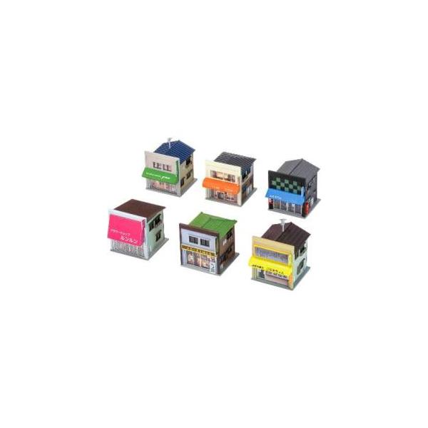 グリーンマックス 2218 商店セット リノベーション仕様 6棟入り