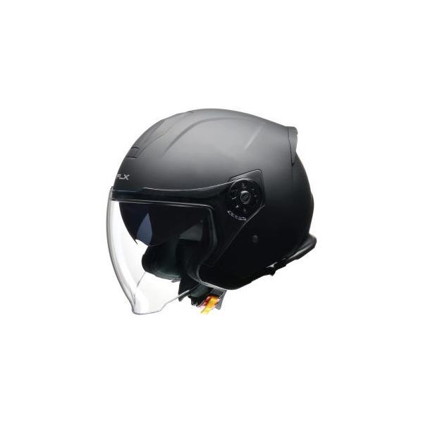 【新品未使用】ジェットヘルメット　FLX　リード工業　マットブラック　LL リード工業 LEAD FLX インナーシールドジェットヘルメット マット
