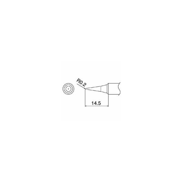 他サイト： 【メール便選択可】白光 T18-I I型 T18シリーズ交換こて先 HAKKOの商品画像