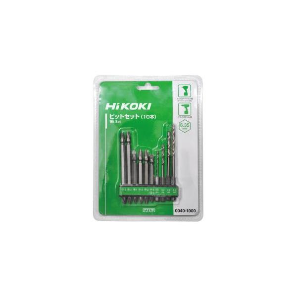 他サイト： 【メール便選択可】ハイコーキ 0040-1000 ビットセット 10本入の商品画像