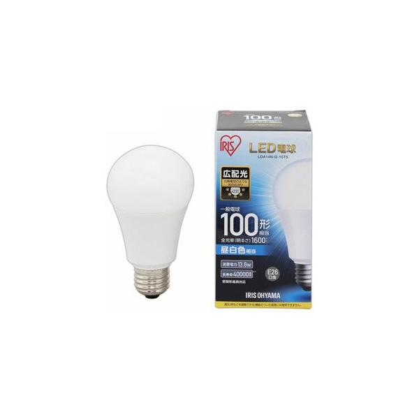 【取寄品 出荷：約5−9日 土日祝除く】白熱電球のように広範囲に明るい広配光タイプなので、トイレや階段などの照明に最適なLED電球です。