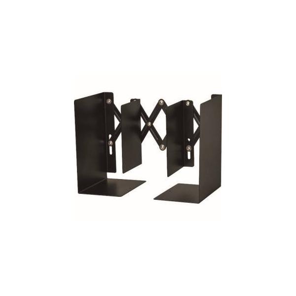 他サイト： カール事務器 ALB-55-K ブックエンド 伸縮型 ブラックの商品画像