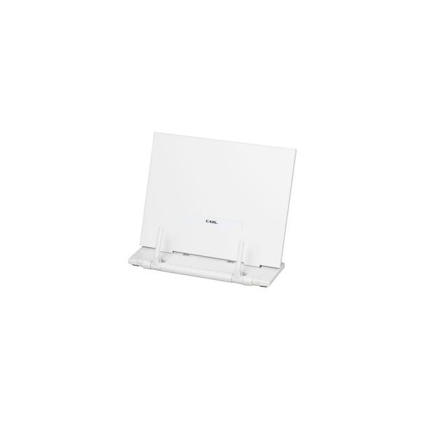 カール事務器 ブックスタンダー ホワイト BKS-820-W 本立て ブックスタンド デスクトップ収納 デスク周り 文具