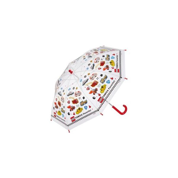 【取寄品 出荷：約5−9日 土日祝除く】かわいいデザインの子供用ビニール長傘傘骨は軽くて丈夫で折れにくいグラスファイバー