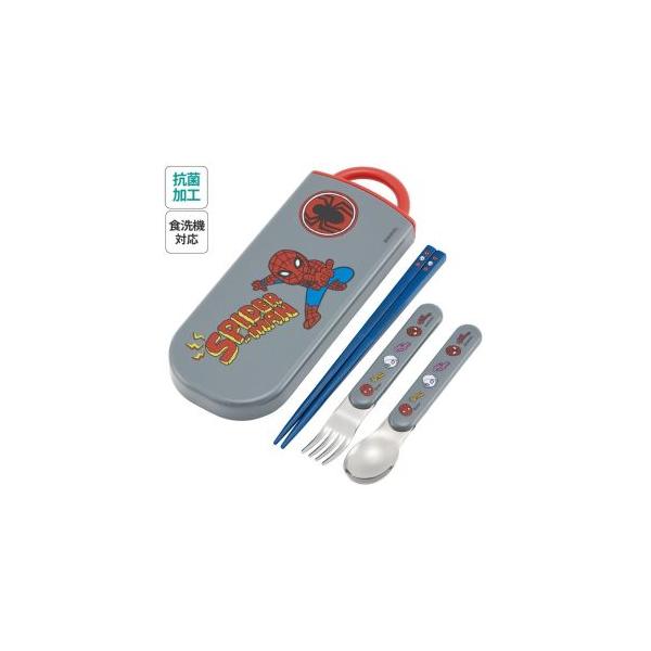 他サイト： 【メール便選択可】スケーター スパイダーコミック 抗菌 食洗機対応 スライド式 トリオセット TACC2AGの商品画像