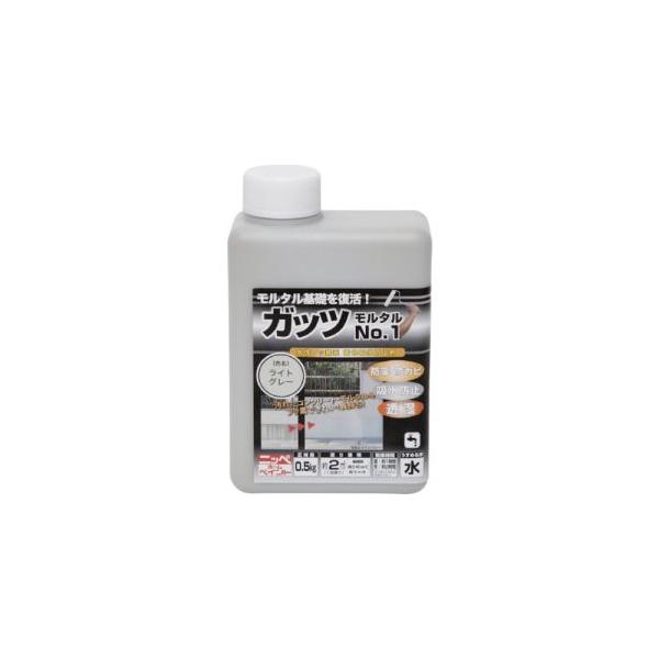 ニッぺ 4976124146305 ガッツ モルタルNO.1 0.5kg ライトグレー HYR001-0.5