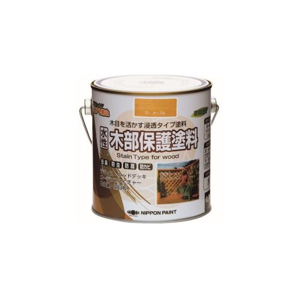 他サイト： ニッぺ 4976124544101 水性木部保護塗料 0.7L メープル HXY001-0.7の商品画像