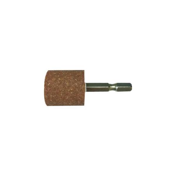 他サイト： ミツトモ 27801 六角軸 軸付砥石 金属用 WA 円筒型 φ25×25mm イチネンMTMの商品画像