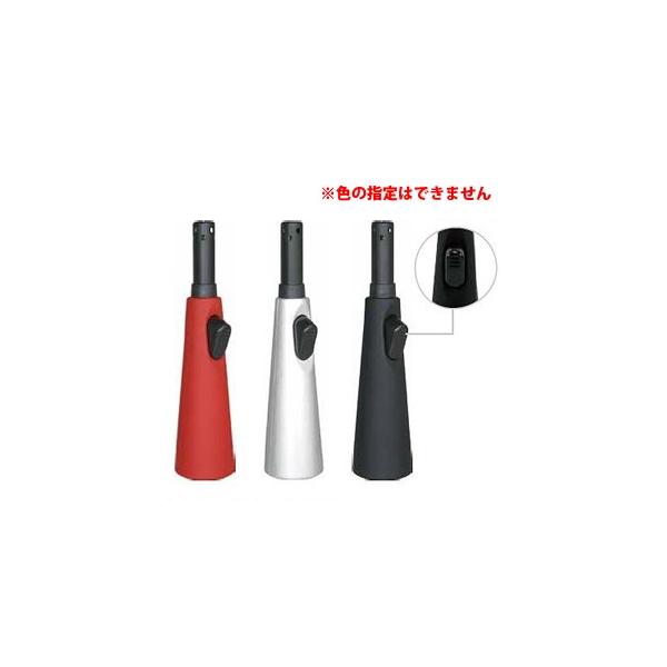 立てて置けるので場所を取りません。底面部にガス注入口とガス量調整ダイアルがあります。軽めの着火ボタンで点火がしやすい！