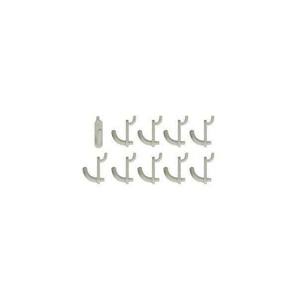 他サイト： 【メール便選択可】光 BPF-114 パンチングボード用樹脂フック白 10個入の商品画像