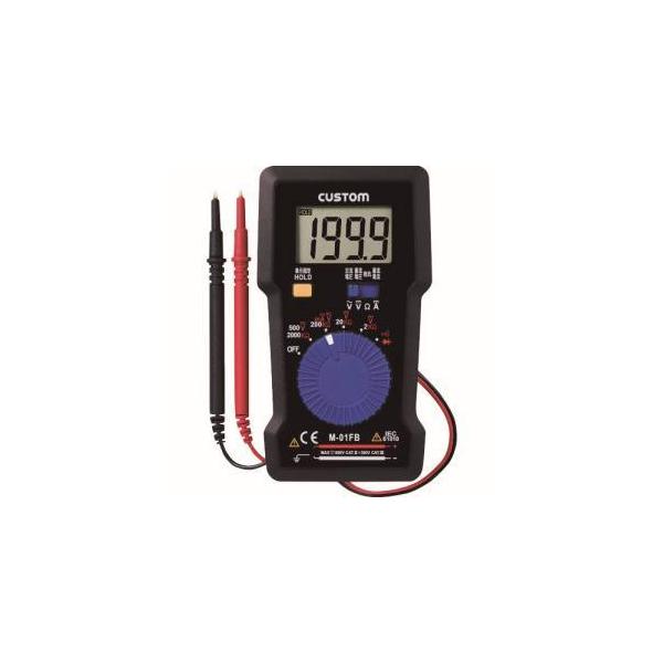 【取寄品 出荷：約2−6日 土日祝除く】【メール便1個まで対象商品】コンパクトなボディーに電圧(直流、交流)、電流（直流）、抵抗、導通チェック機能（ブザー、ＬＥＤ）、ダイオードチェック機能を持たせた、小型軽量のデジタルマルチメータです。