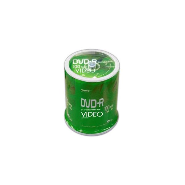 HIDISC 録画用16倍速対応DVD-R 100枚パック4.7GB ワイドプリンタブル VVVDR12JP100 返品種別A