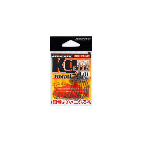 他サイト： 【メール便選択可】カツイチ デコイ キロフック ワーム17 1/0号 WORM17の商品画像
