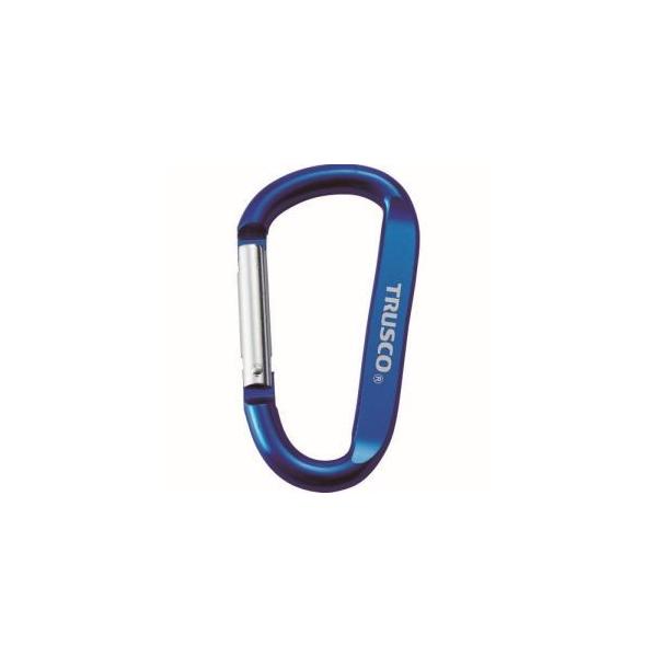 他サイト： カラビナ 線径8mm×80mm D型 ブルー TKN880BLの商品画像