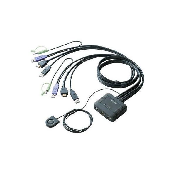 ELECOM PC切替器 2台用 KVM-HDHDU2/エレコム : アキバ倉庫 - 通販