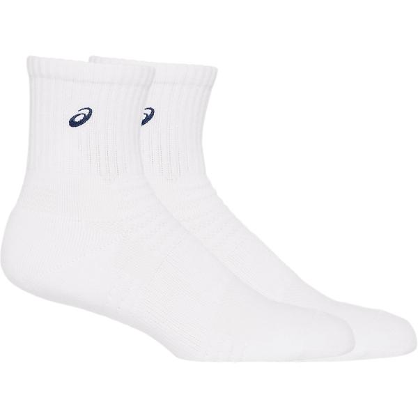 【送料無料】アシックス ソックス１８（はき口〜かかとまでの長さ18ｃｍ） ブリリアントホワイト×ネイビー asics 3033B871 101